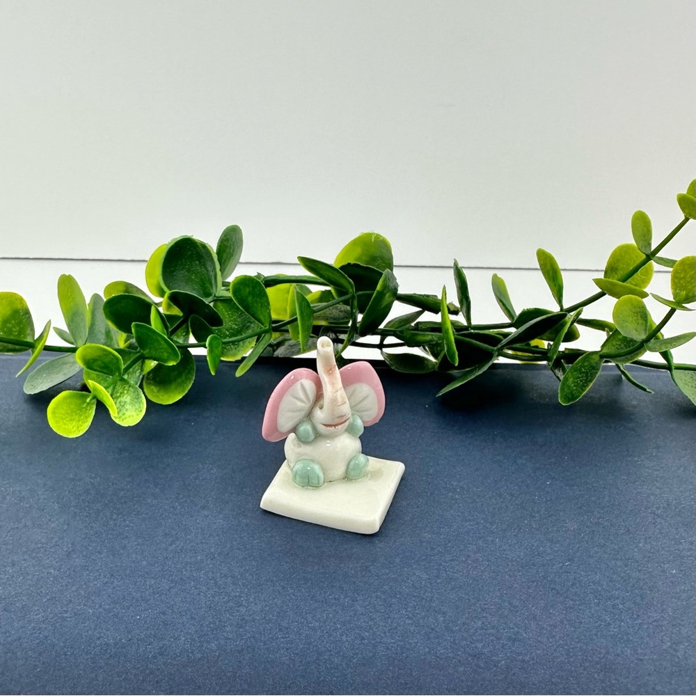 Vintage Mini Elephant Figurine